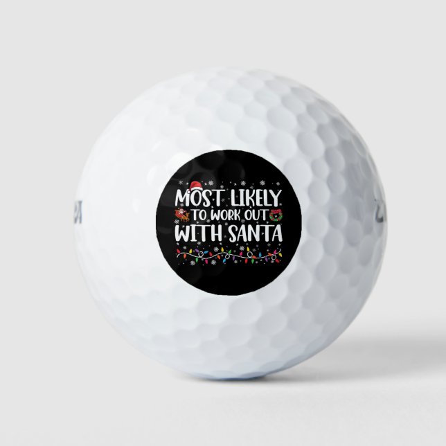 Balles De Golf Noël le plus susceptible de s'entraîner avec la fa (Devant)
