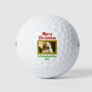 Balles De Golf Noël Meilleur Chien Papa Jamais Animal de Compagni