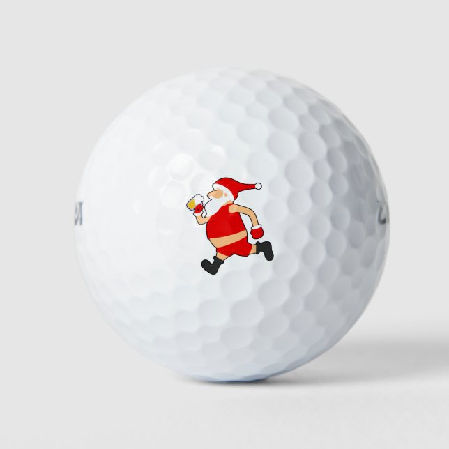 Balles De Golf Noël père Noël (Devant)