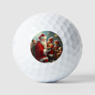 Balles De Golf Noël Père Noël Avec Enfants 2