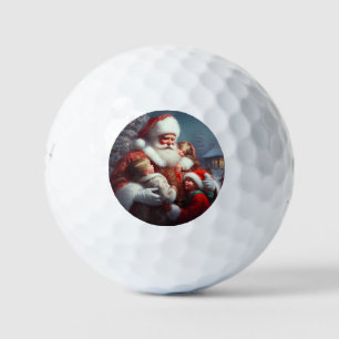 Balles De Golf Noël Père Noël Avec Enfants 4
