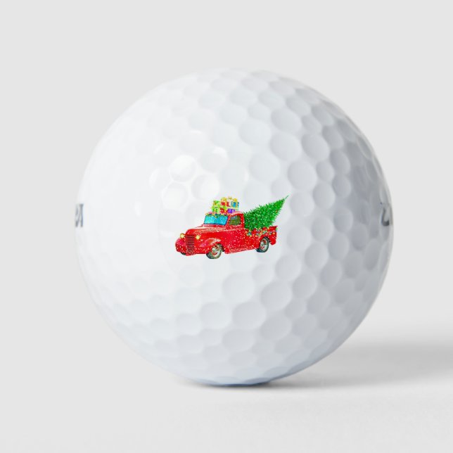 Balles De Golf Noël Retro (Devant)