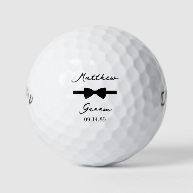 Balles De Golf Nœud Papillon du Marié (Devant)