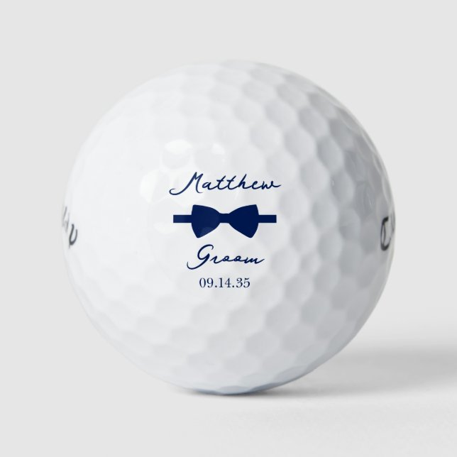 Balles De Golf Nœud Papillon du Marié (Devant)