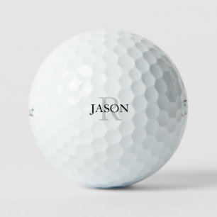 Balles De Golf Noir & Gris Personnalisé Titleist Pro V1