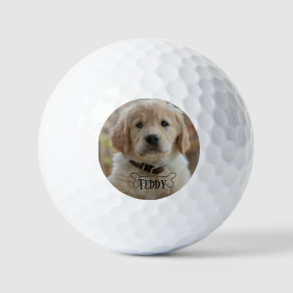 BALLES DE GOLF NOM DE PHOTO DE CHIOT CHIEN OS MEILLEUR CHIEN MAMA