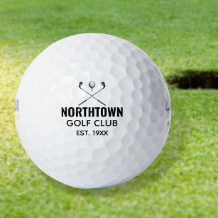 Balles De Golf Nom du club de golf personnalisé Date de création