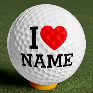 Balles De Golf Nom du coeur