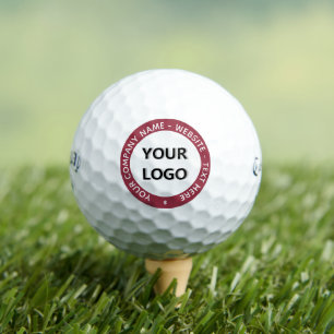 Balles De Golf Nom du logo de l'entreprise personnalisé Texte Tim