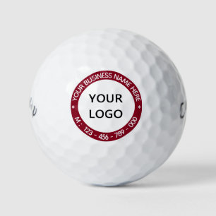 Balles De Golf Nom du logo personnalisé Info texte Boules de golf