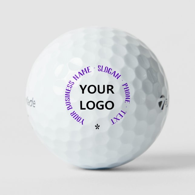 Balles De Golf Nom du logo personnalisé Slogan Stamps Golf Balls  (Recto)