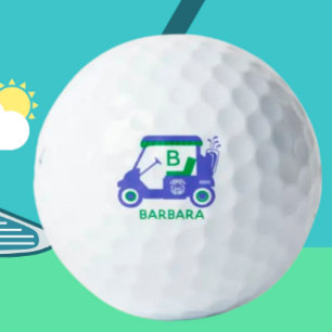 Balles De Golf Nom du monogramme du panier de golf personnalisé u