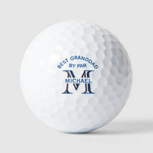 Balles De Golf Nom du monogramme personnalisé Meilleur grand-père