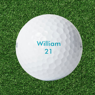 Balles De Golf Nom et âge personnalisés Anniversaire