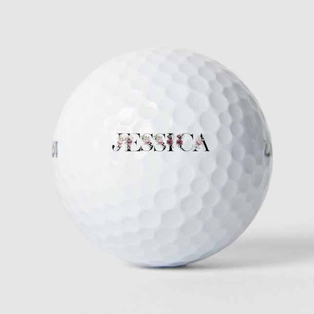 Balles De Golf Nom Jessica. (Devant)
