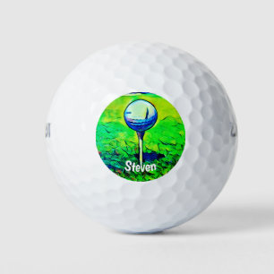 Balles De Golf Nom Monogramme personnalisé Boule de golf