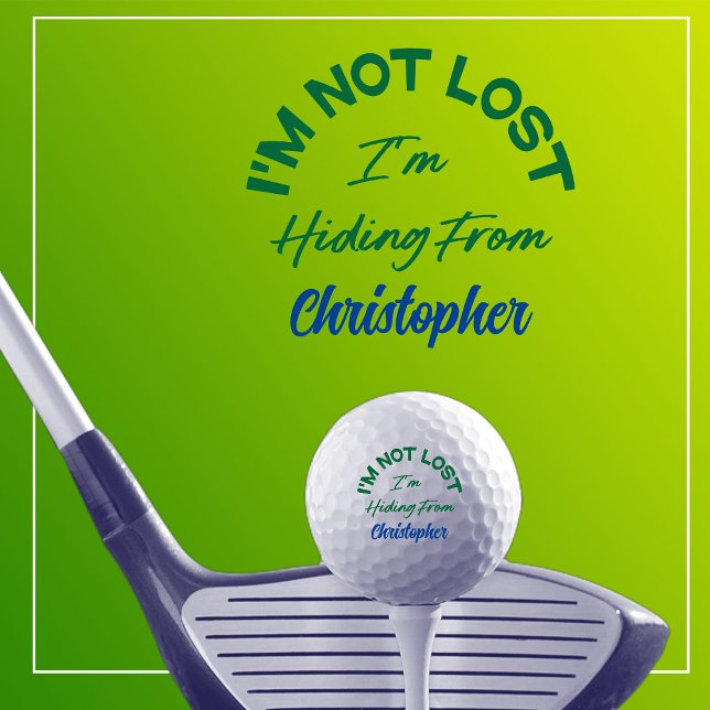 Balles De Golf Nom personnalisé drôle (Créateur téléchargé)