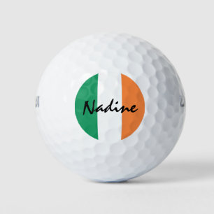 Balles De Golf Nom personnalisé du drapeau irlandais wu gbt