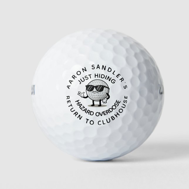 Balles De Golf Nom personnalisé Funny Lost Balls Cool tendance (Devant)