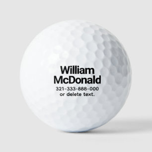 Balles De Golf Nom personnalisé Golf Balls Modèle BOLD 19