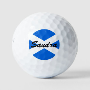 Balles De Golf Nom personnalisé Scottish Flag be6 gbt