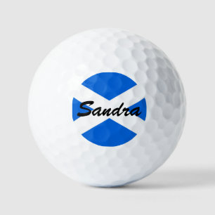 Balles De Golf Nom personnalisé Scottish Flag va gbcnt