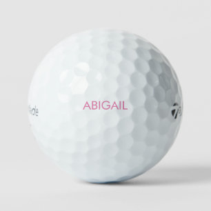 Balles De Golf Nom rose Personnalisé Taylor Made Golf Balls