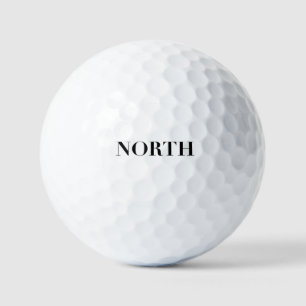 Balles De Golf Nord Logo minimal noir intemporel classique