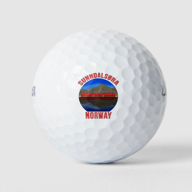 Balles De Golf Norvège Sunndalsøra Voyage Norvège (Devant)