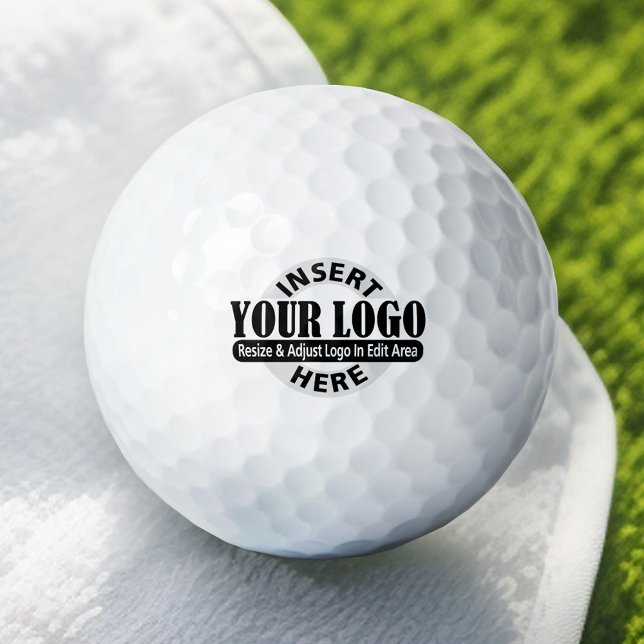 Balles De Golf Notes de base sur le logo de bureau ou d'entrepris (Add Your Logo to this Personalized Golf Ball)