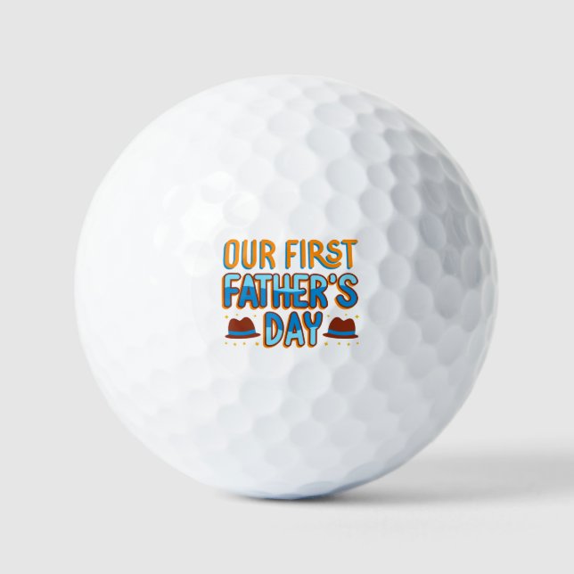 Balles De Golf Notre première fête des pères (Recto)