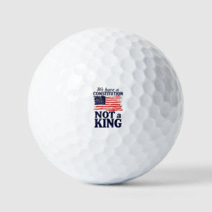 Balles De Golf Nous avons une constitution pas un roi USA Pro Dém