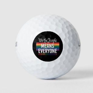 Balles De Golf Nous Le Peuple Signifie Tout Le Monde Constitution