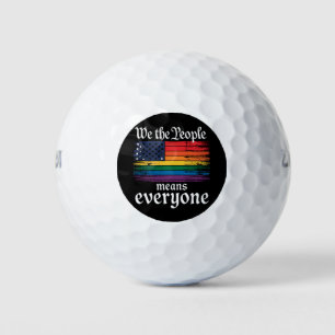 Balles De Golf Nous le peuple veut dire tout le monde USA Drapeau