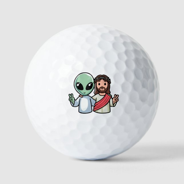 Balles De Golf Nous venons en paix (Recto)