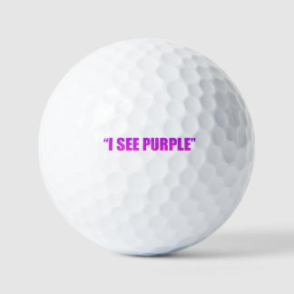 Balles De Golf Nous Voyons Violet