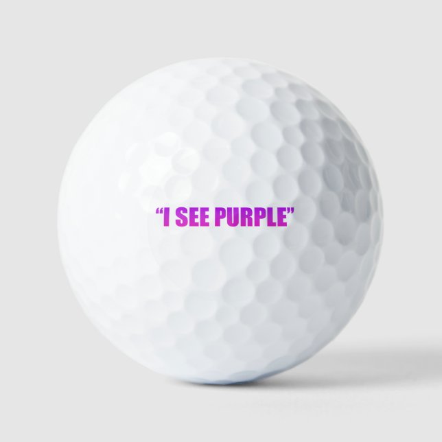 Balles De Golf Nous Voyons Violet (Recto)