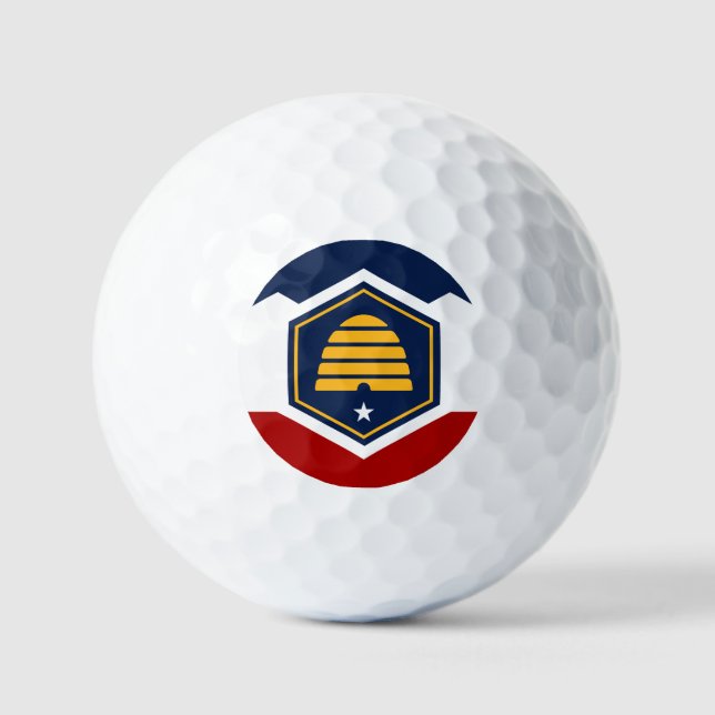 Balles De Golf Nouveau drapeau de l'État de l'Utah  (Recto)