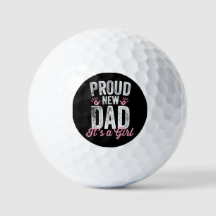 Balles De Golf Nouveau Papa Fier C'est Une Fille Cadeaux Futur Pa