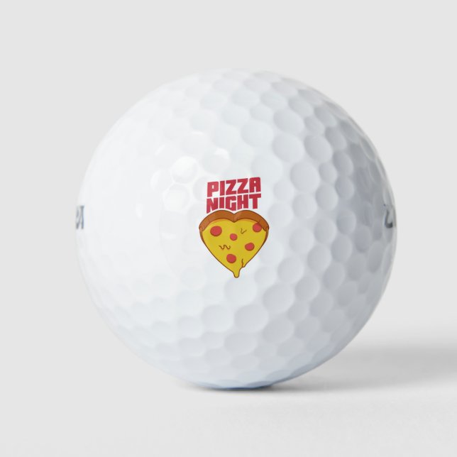 Balles De Golf Nuit de pizza (Devant)