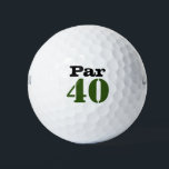 Balles De Golf Numéro 40 par golf course pour 40th birthday golfe<br><div class="desc">Parcours de golf de 40 par pour golfeurs de 40e anniversaire Balls de golf</div>