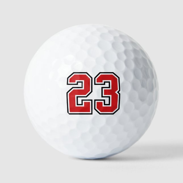 Balles De Golf Numéro Gras 23  (Recto)