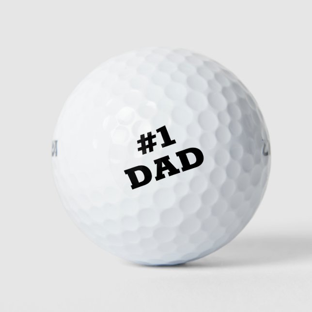 Balles De Golf Numéro Un papa (Devant)