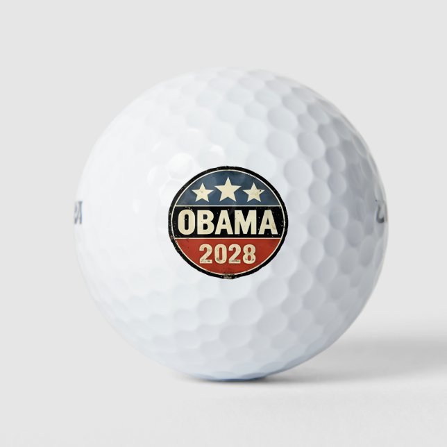 Balles De Golf Obama 2028 Politique électorale américaine (Devant)