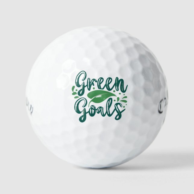 Balles De Golf Objectifs verts (Recto)