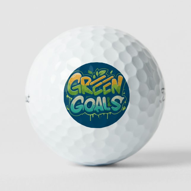 Balles De Golf Objectifs verts (Recto)