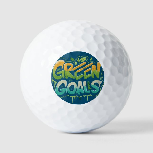 Balles De Golf Objectifs verts (Recto)