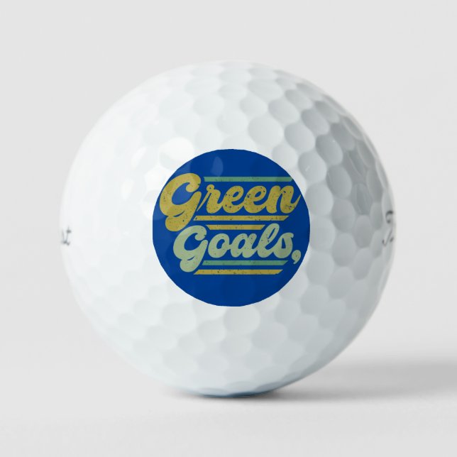 Balles De Golf Objectifs verts (Recto)