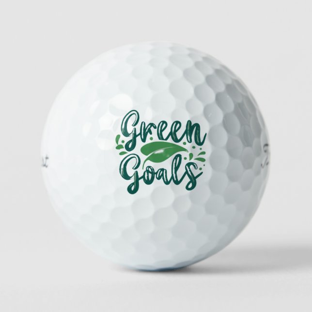 Balles De Golf Objectifs verts (Recto)
