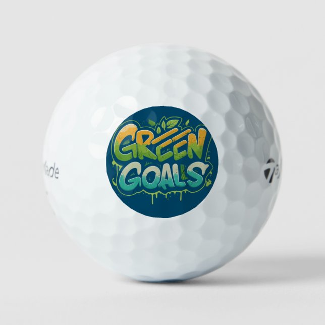 Balles De Golf Objectifs verts (Recto)